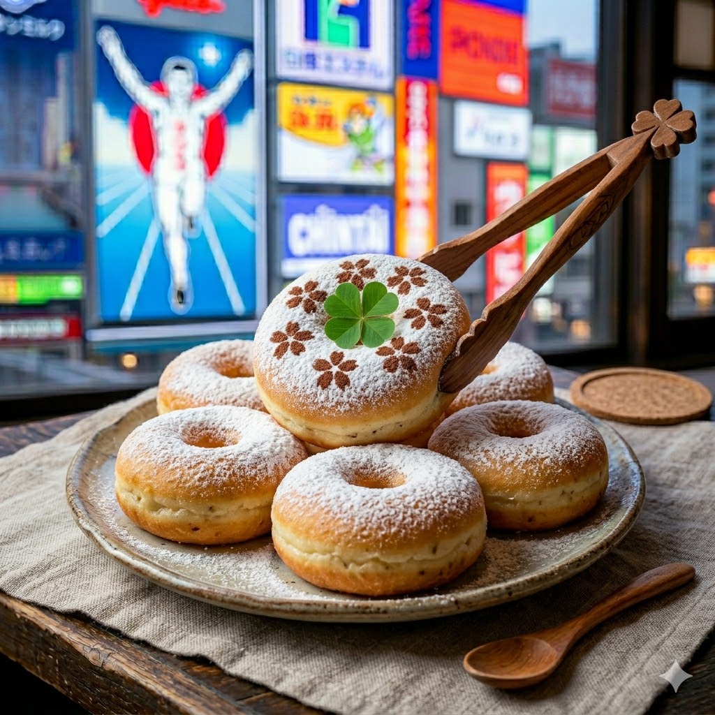 Donat Kentang dengan topping gula halus lembut